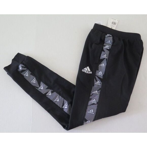 adidas GD5451 Men's Sz S Black Essentials Tape French Terry Sweatpants - Picture 2 of 4